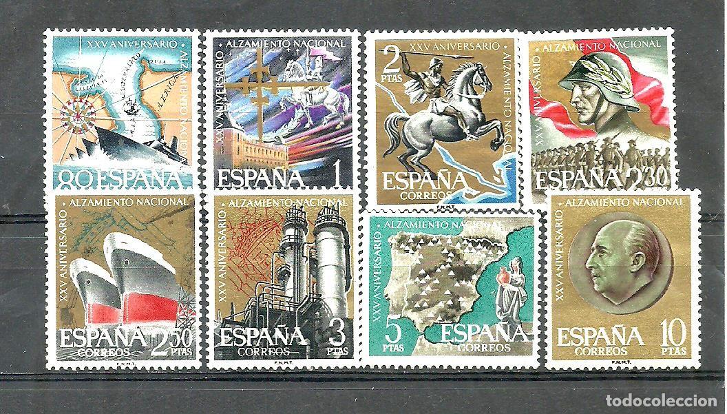 Sellos: A&ntilde;o 1961 Edifil 1354-1355-1357 al 1361 - 1364 * IV Aniversario del Alzamiento Nacional. con charnela