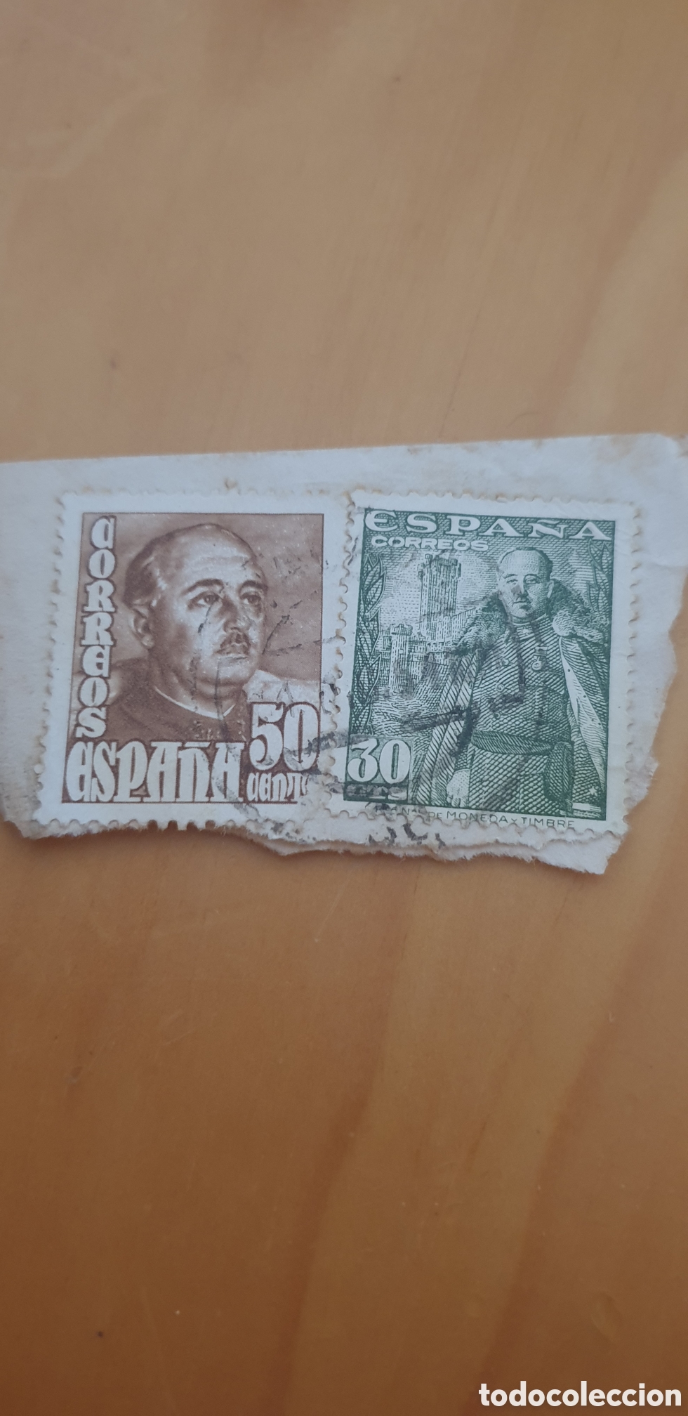 Sellos: 2 sellos de Franco usados - Foto 2