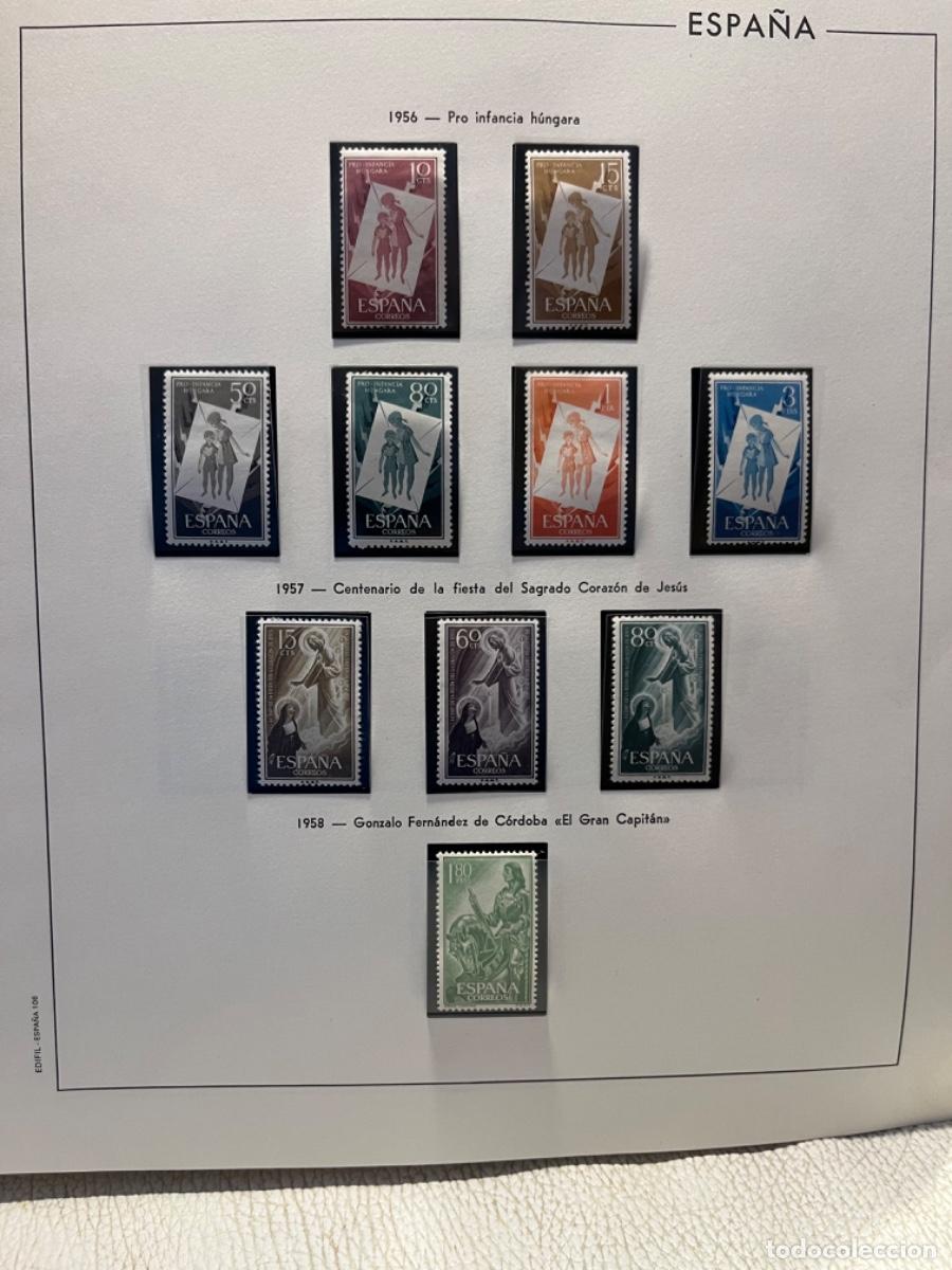 Stamps: HOJA EDIFIL SELLOS 1956 PRO INFANCIA H&Uacute;NGARA, SAGRADO CORAZ&Oacute;N Y EL GRAN CAPIT&Aacute;N.