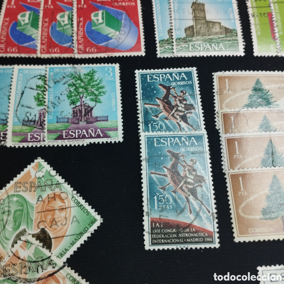 Sellos: Lote de sellos Espa&ntilde;a 1966. Usados. - Foto 2