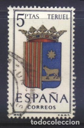 Sellos: S-10068- ESPA&Ntilde;A 1965. ESCUDO TERUEL. - Foto 1