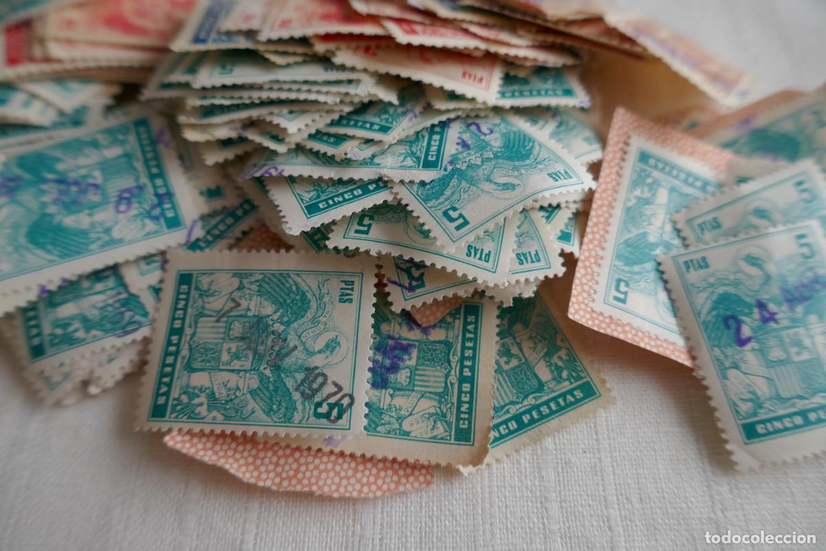 Sellos: LOTE DE P&Oacute;LIZAS DE - 2 - 3 - 5 - 10 - 15 PESETAS - Foto 4