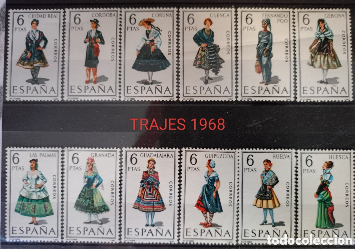 Sellos: Espa&ntilde;a 1968 trajes regionales - Foto 1