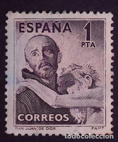 Sellos: Espa&ntilde;a A&ntilde;o 1950 Edifil 1070 * con charnela. - Foto 1