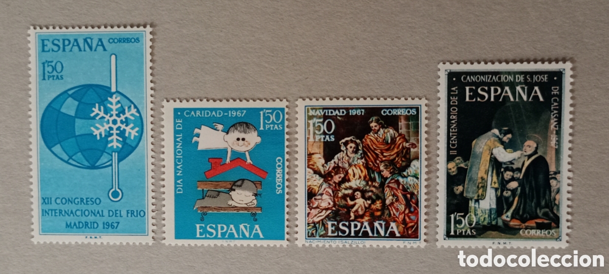 Sellos: Espa&ntilde;a 1967 varias series - Foto 1