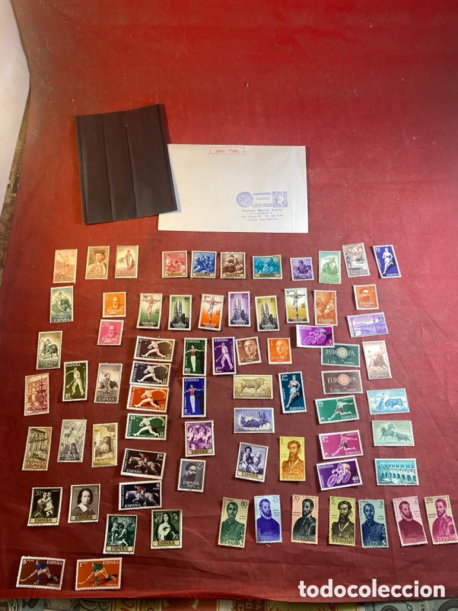 Sellos: Lote de sellos Espa&ntilde;a a&ntilde;o 1960 - Foto 1