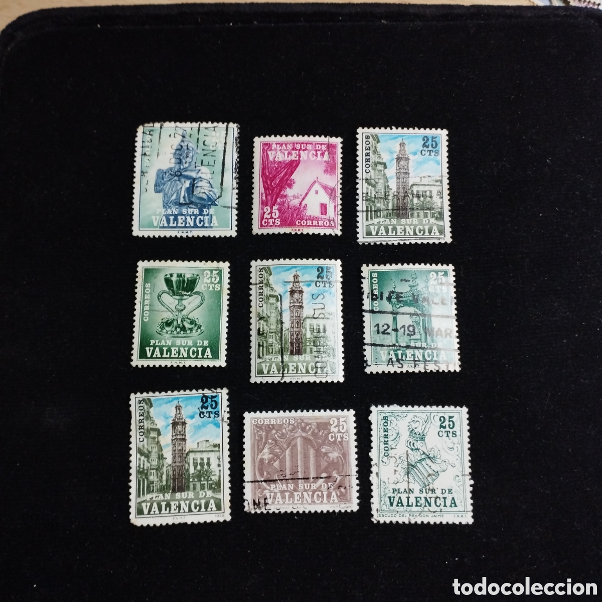 Sellos: Lote de sellos Espa&ntilde;a. Plan Sur Valencia . usados - Foto 1