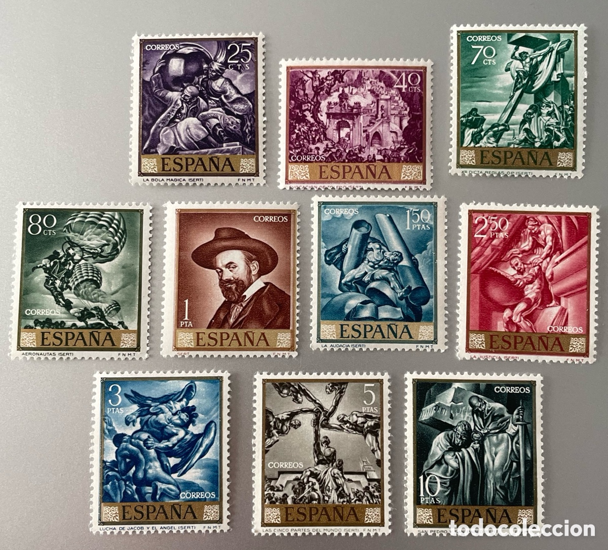 Sellos: Espa&ntilde;a. Pintura. Jos&eacute; M. Sert 1966 - Foto 1