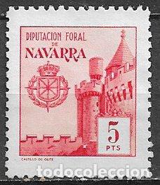 Selos: Fiscales, 1972 Diputaci&oacute;n de Navarra, ALEMANY n&ordm; 364 (*) 5 pts. rojo