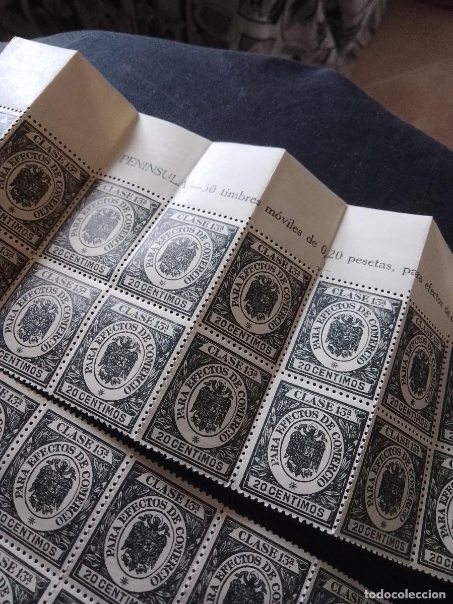 Sellos: Lote de 40 sellos nuevos 20 c&eacute;ntimos clase 13,A,efectos de comercio, - Foto 5