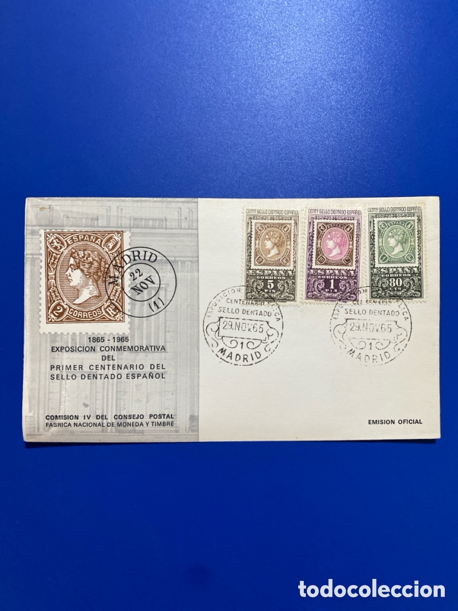 Sellos: Centenario sello dentado 1965 - Foto 1