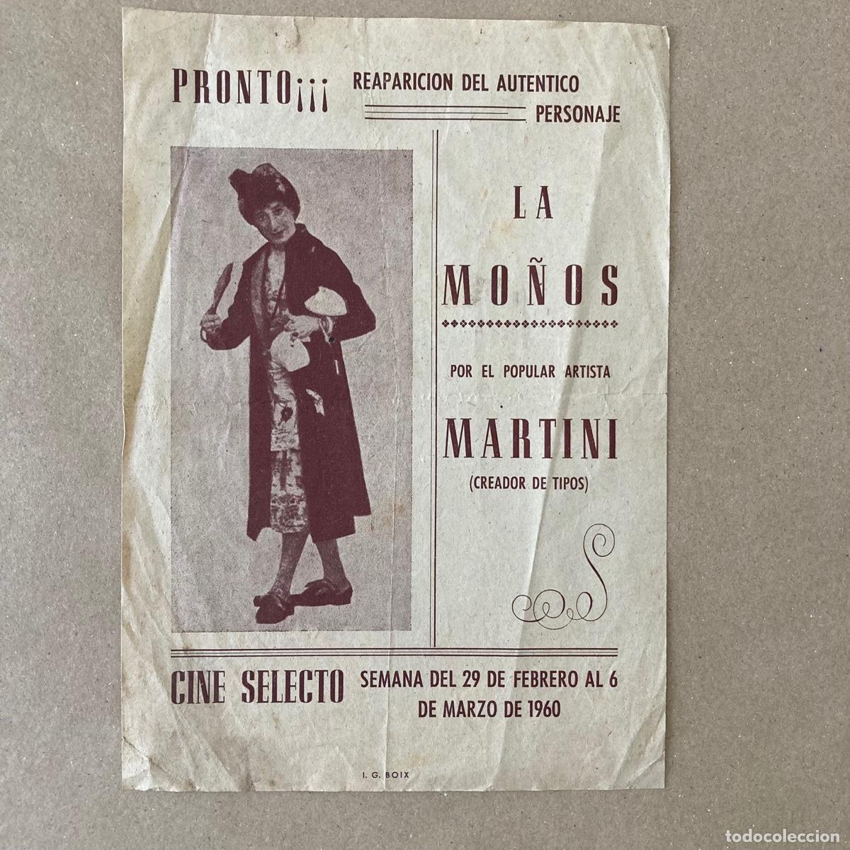 Sellos: PUBLICIDAD CINE SELECTO - LA MO&Ntilde;OS POR EL POPULAR ARTISTA MARTINI CREADOR DE TIPOS - 1960