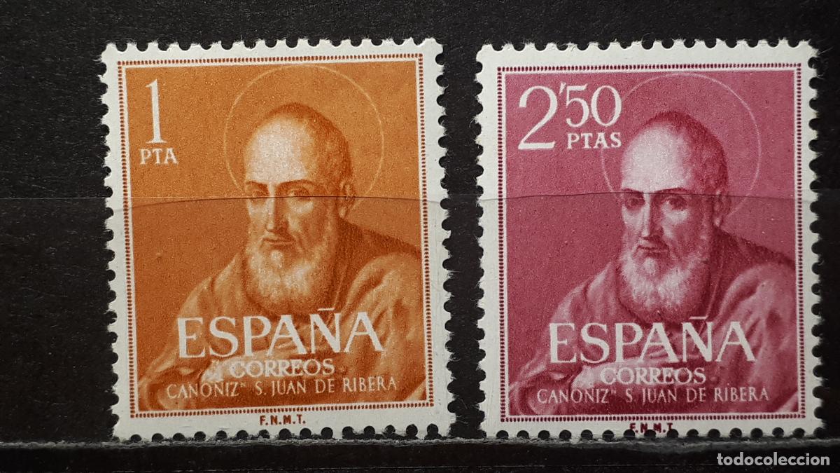 Sellos: ESPA&Ntilde;A. A&Ntilde;O 1960 **. EDIFIL 1292/3 - Foto 1