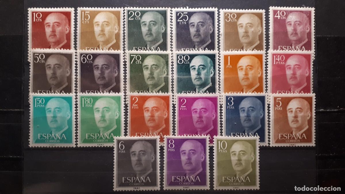 Sellos: ESPA&Ntilde;A. A&Ntilde;O 1955-6. **. EDIFIL 1143/63 - Foto 1
