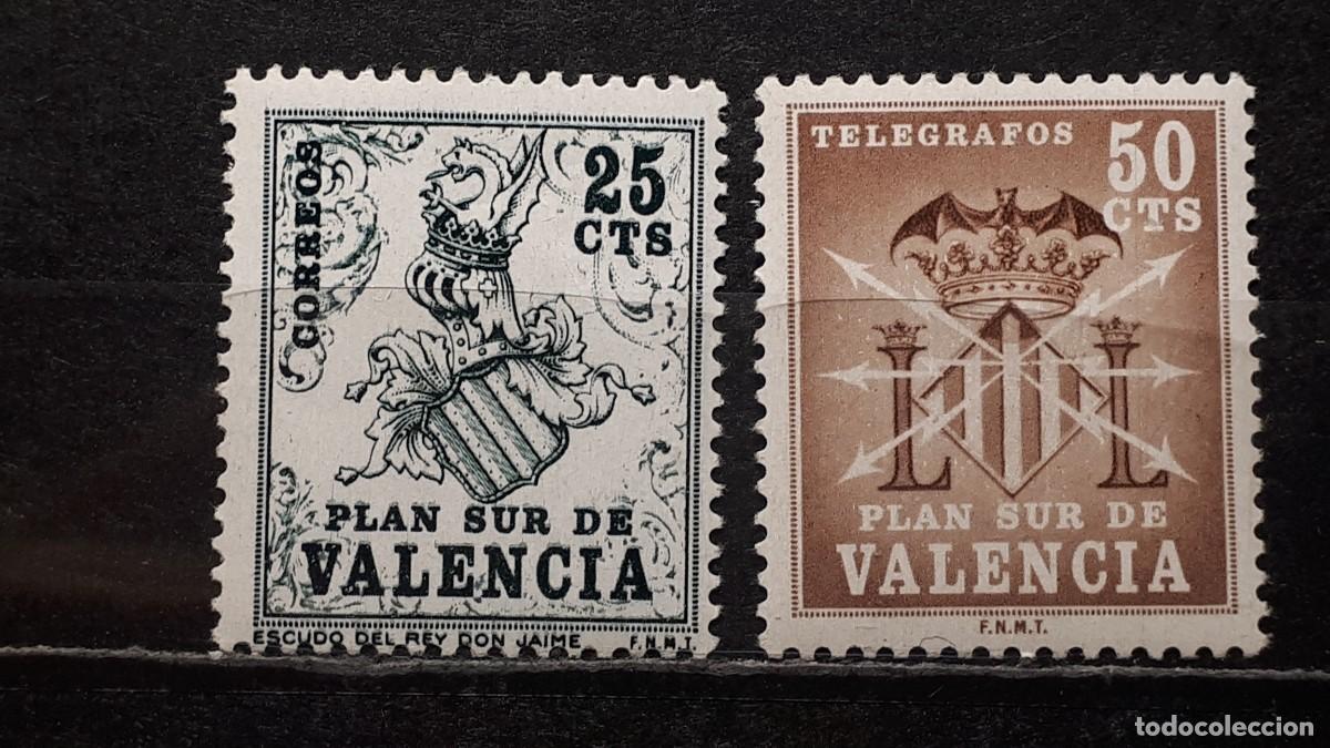 Sellos: VALENCIA. A&Ntilde;O 1963. *. EDIFIL 1/2. - Foto 1
