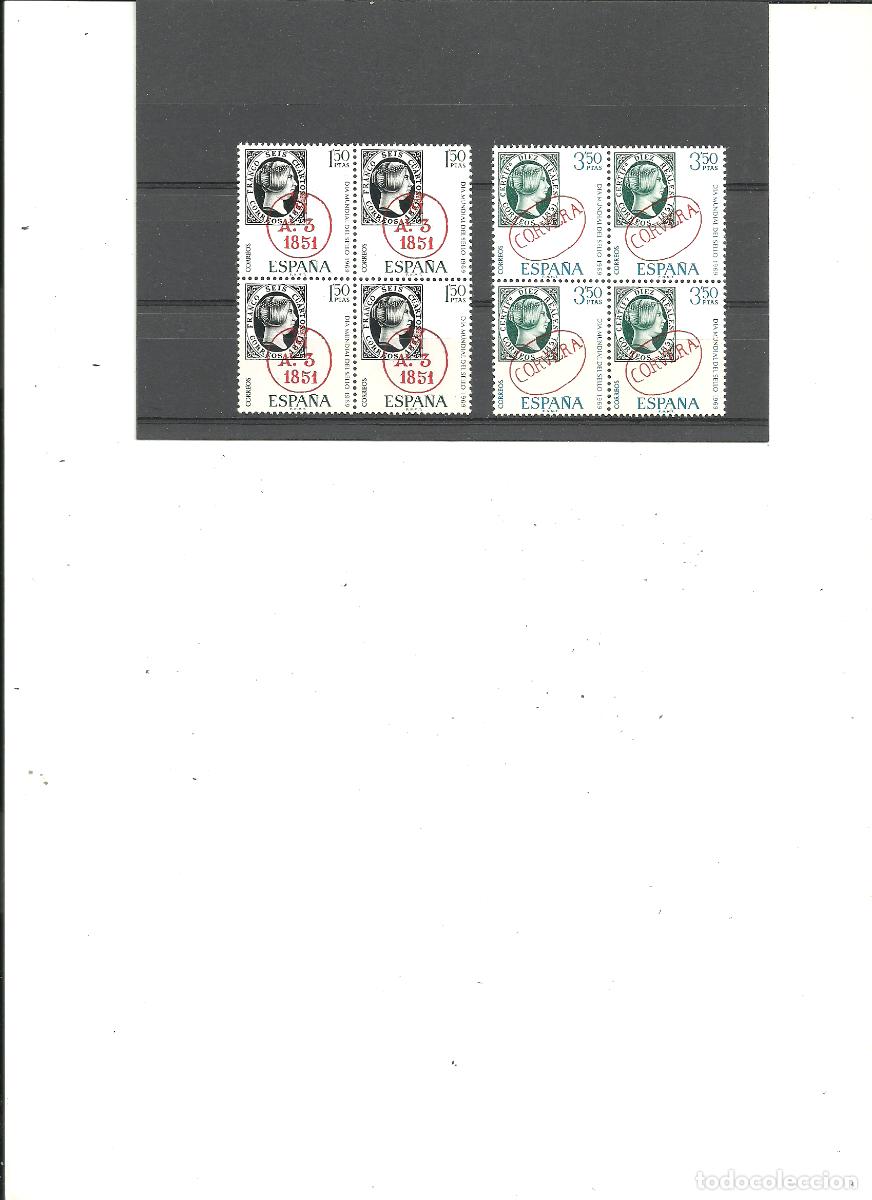 Timbres: ESPA&Ntilde;A- 1922/1923 Dia Mundial del Sello a&ntilde;o 69 en bloque de cuatro (seg&uacute;n foto)