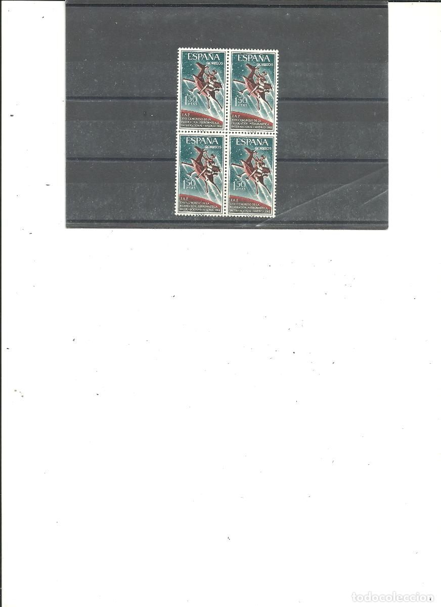 Timbres: ESPA&Ntilde;A- 1749 Congreso Astronautica Internacional en bloque de cuatro (seg&uacute;n foto)