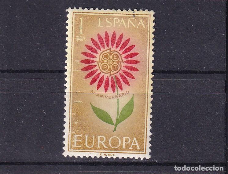 Sellos: ESPA&Ntilde;A 1613 usada, TEMA EUROPA, FLORES, - Foto 1