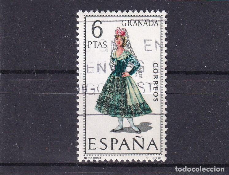 Sellos: ESPA&Ntilde;A 1846 usada, TRAJES REGIONALES, GRANADA - Foto 1