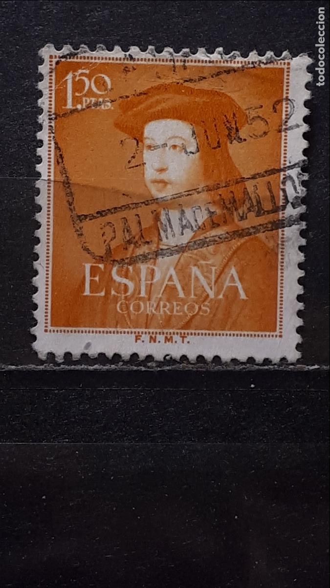 Sellos: ESPA&Ntilde;A. A&Ntilde;O 1952. &deg;. Edifil 1109 - Foto 1