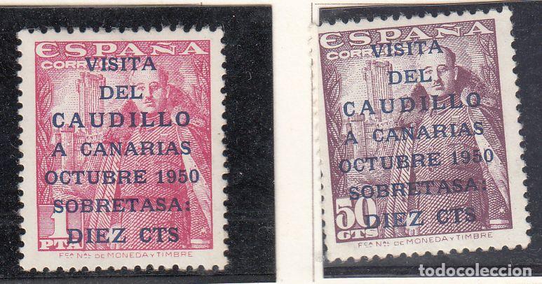 Sellos: 1088-89-VISITA SEL CAUDILLO A CANARIAS - Foto 1