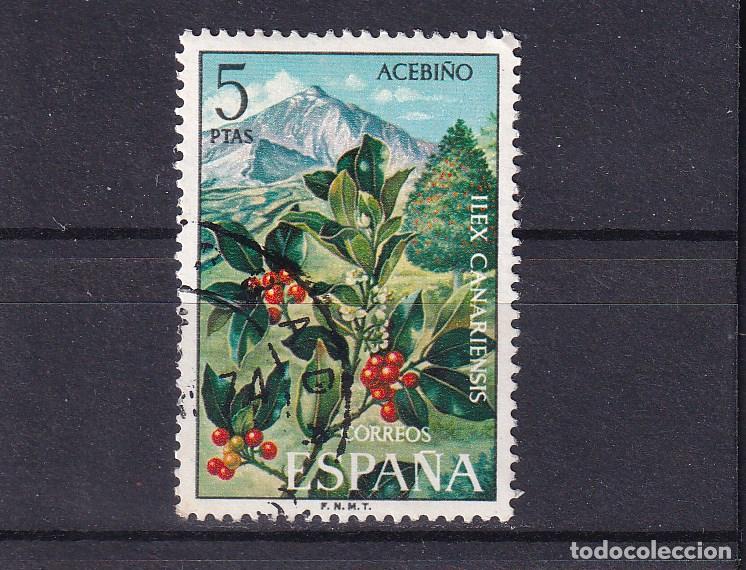 Sellos: ESPA&Ntilde;A 2123 usada, FLORA, ACEBI&Ntilde;O - Foto 1