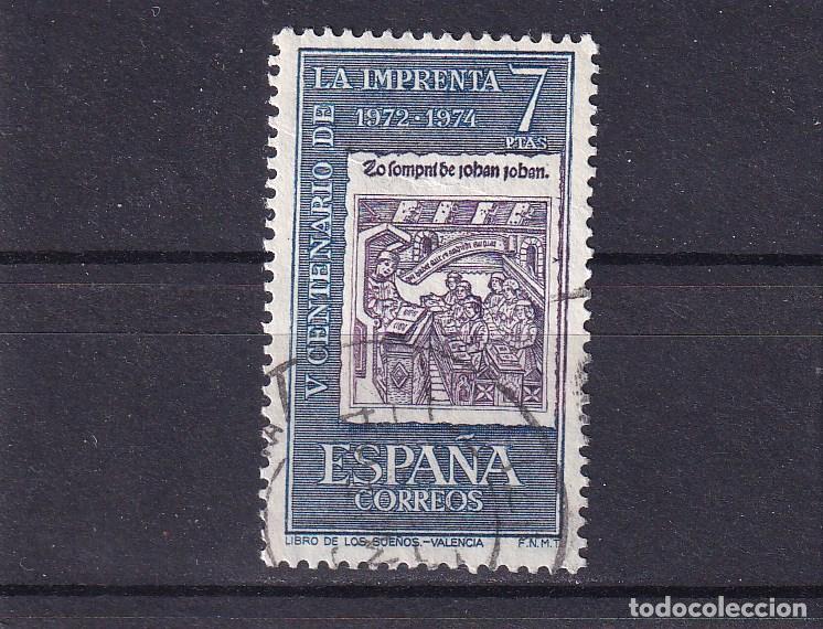 Sellos: ESPA&Ntilde;A 2164 usada, CENTENARIO DE LA IMPRENTA - Foto 1