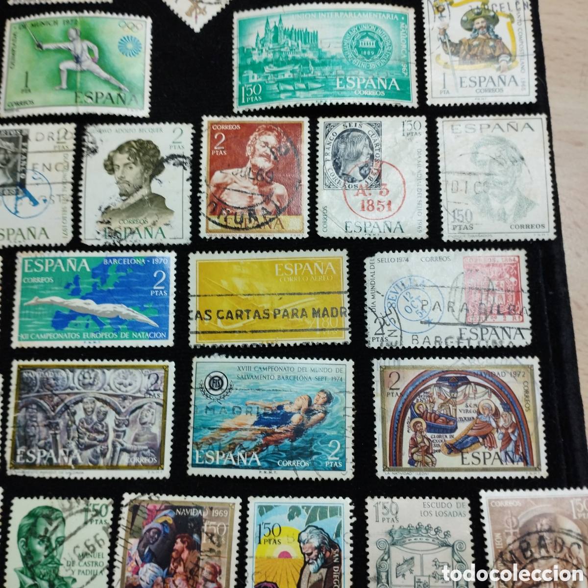 Sellos: Lote de sellos usados. Espa&ntilde;a. - Foto 5