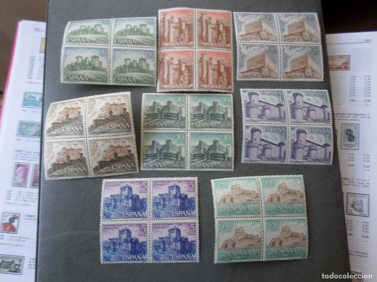 Selos: # 1967, castillos de espa&ntilde;a, edifil 1809/16