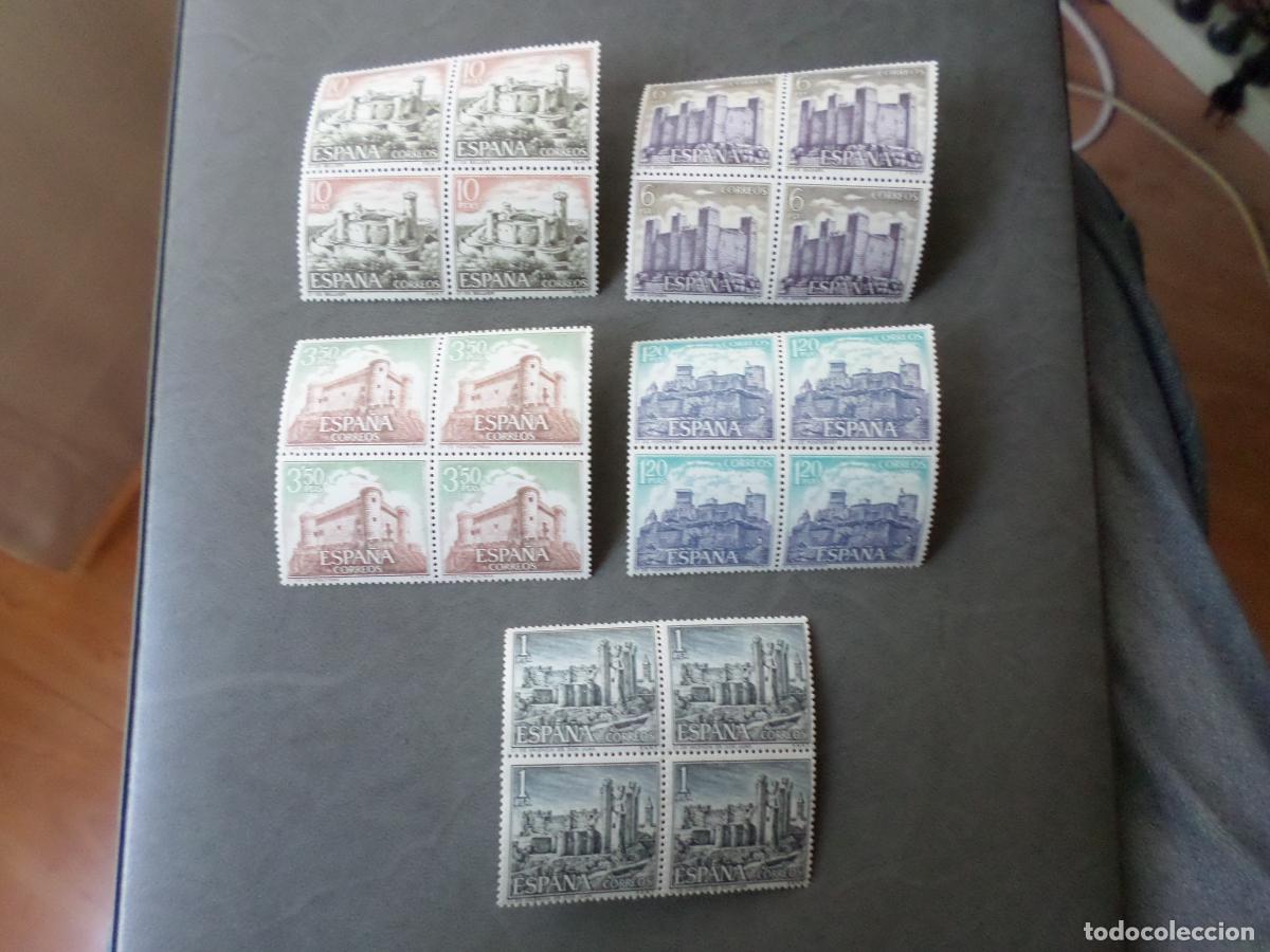 Stamps: # 1970, castillos de espa&ntilde;a, edifil 1977/81