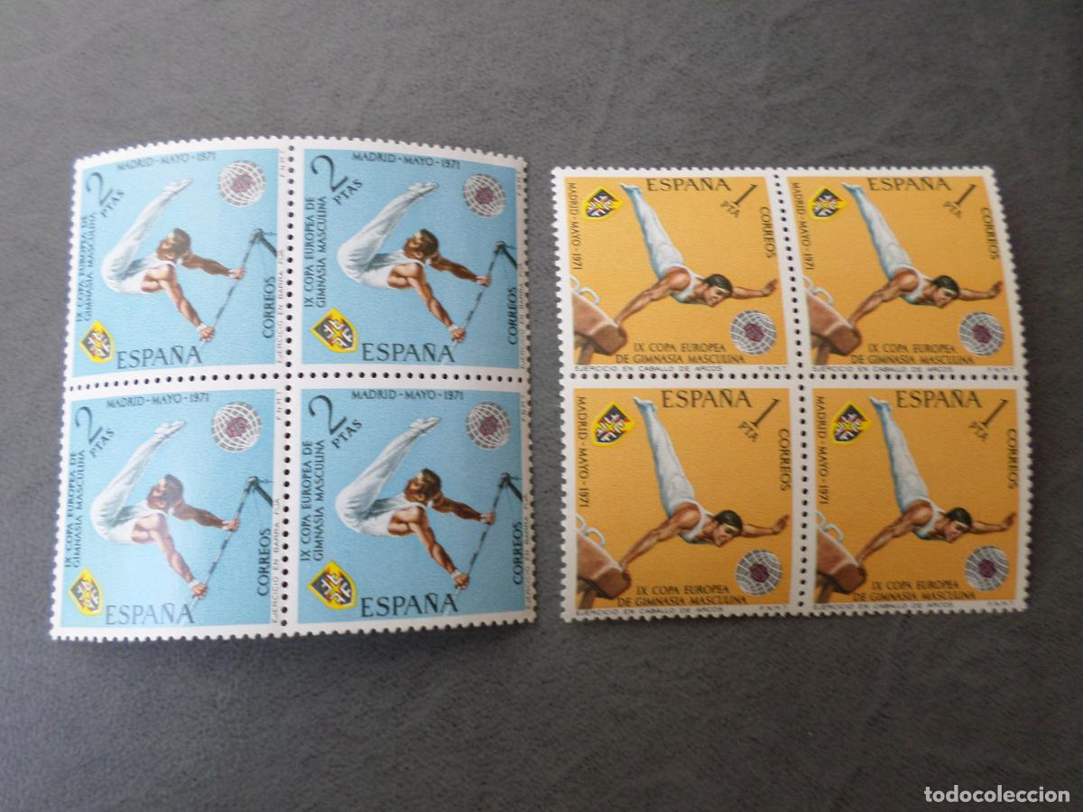 Sellos: # 1971, IX campeonato europeo de gimnasia masculina, edifil 2034/35