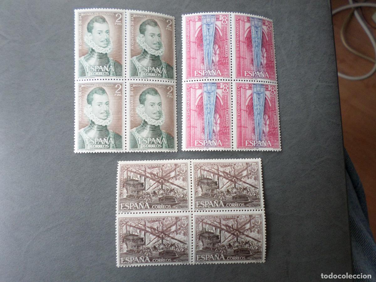 Selos: # 1971, IV centenario de la batalla de lepanto, edifil 2055/57