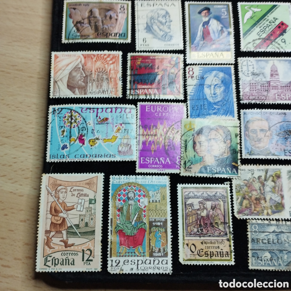 Sellos: Lote de sellos usados, Espa&ntilde;a. - Foto 4