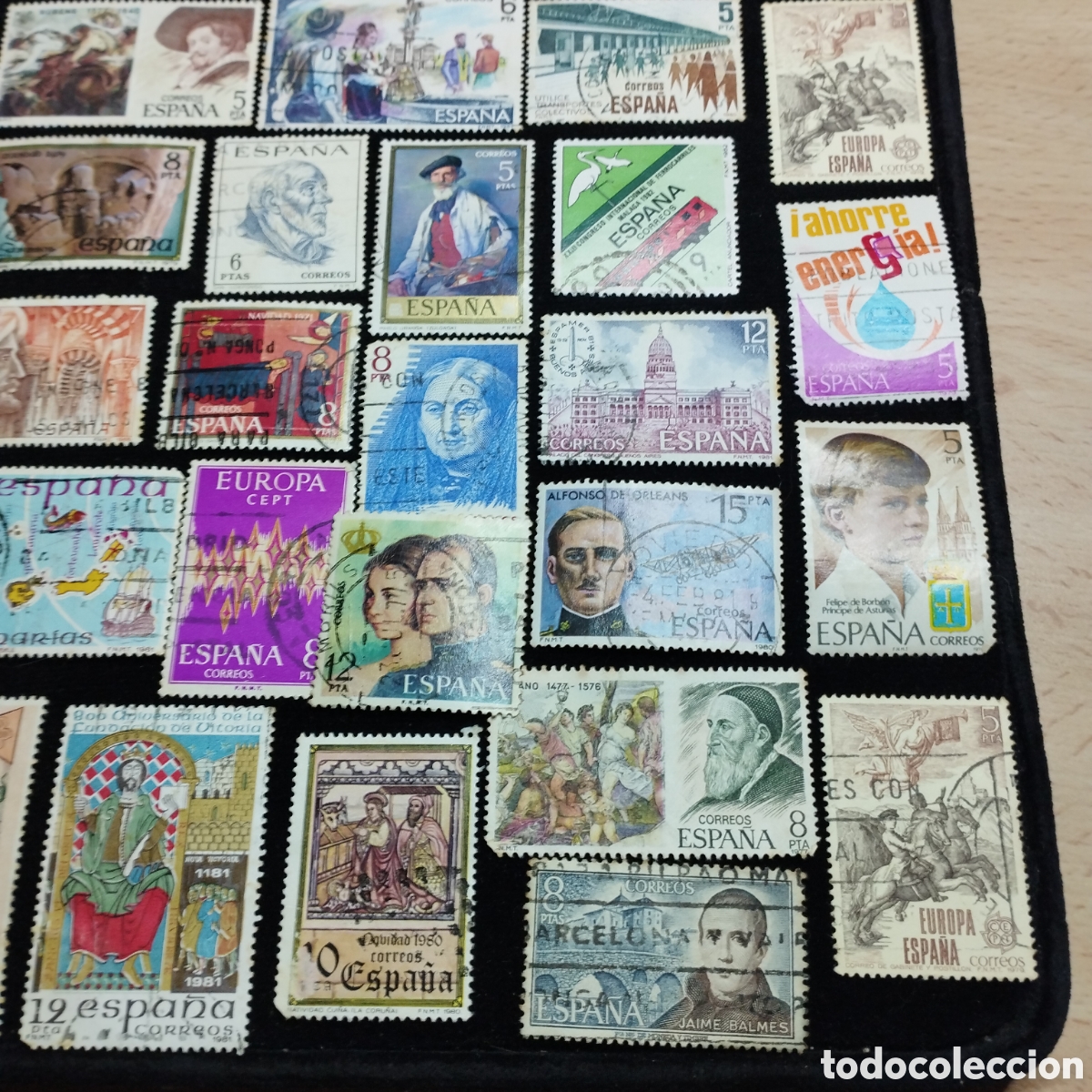 Sellos: Lote de sellos usados, Espa&ntilde;a. - Foto 5