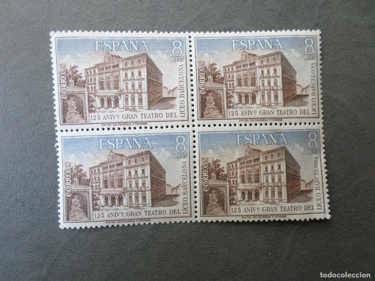 Sellos: # 1972, 125 aniversario del gran teatro del liceo, edifil 2114