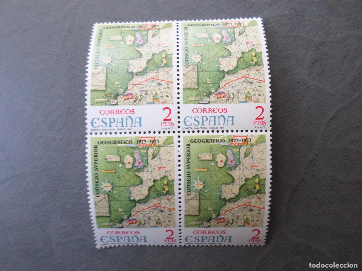 Sellos: # 1974, L aniversario consejo superior geografico, edifil 2172