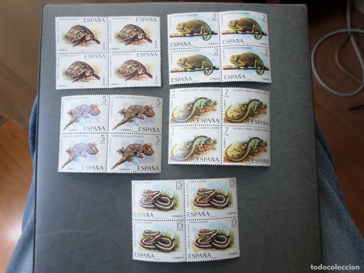 Sellos: # 1974, fauna hispanica, edifil 2192/96