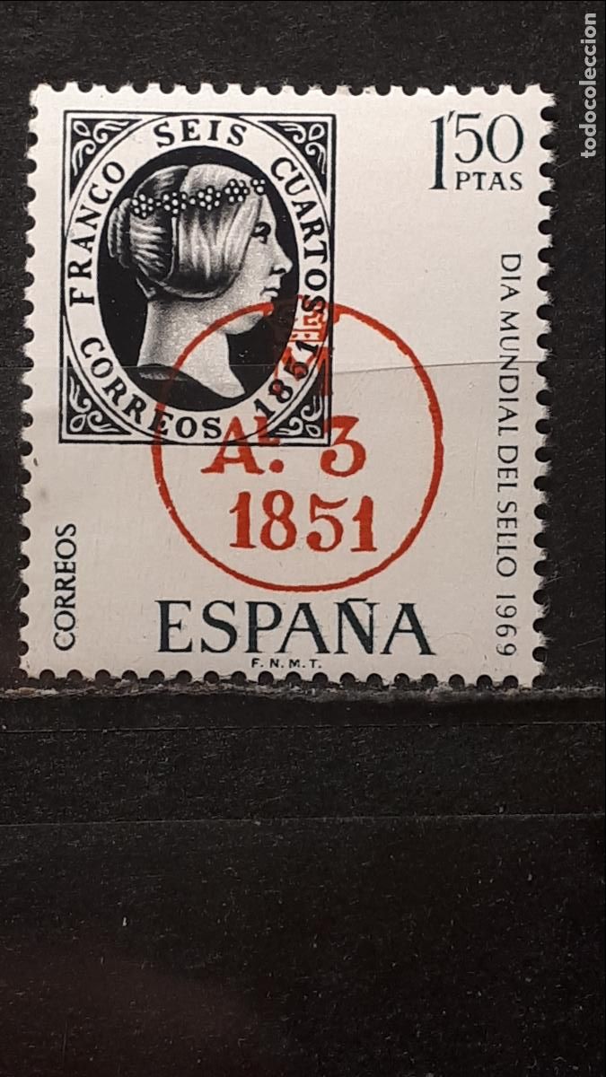 Sellos: Espa&ntilde;a. A&Ntilde;O 1969. **. Edifil 1922 - Foto 1