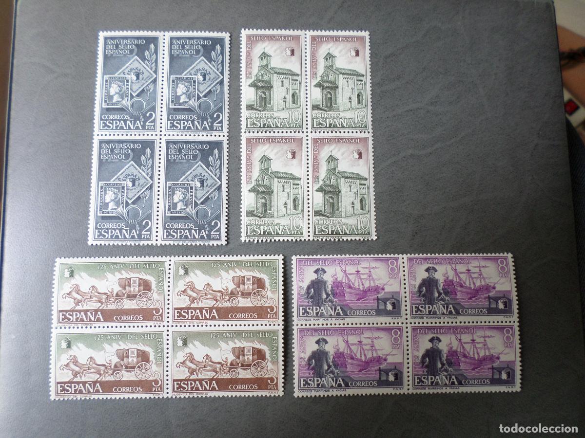 Sellos: # 1975, 125 aniversario del sello espa&ntilde;ol, edifil 2232/35