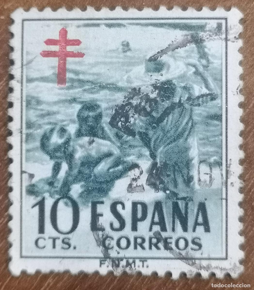 Sellos: USADO - 1951 PRO TUBERCULOSOS - Edifil 1104 - Foto 1