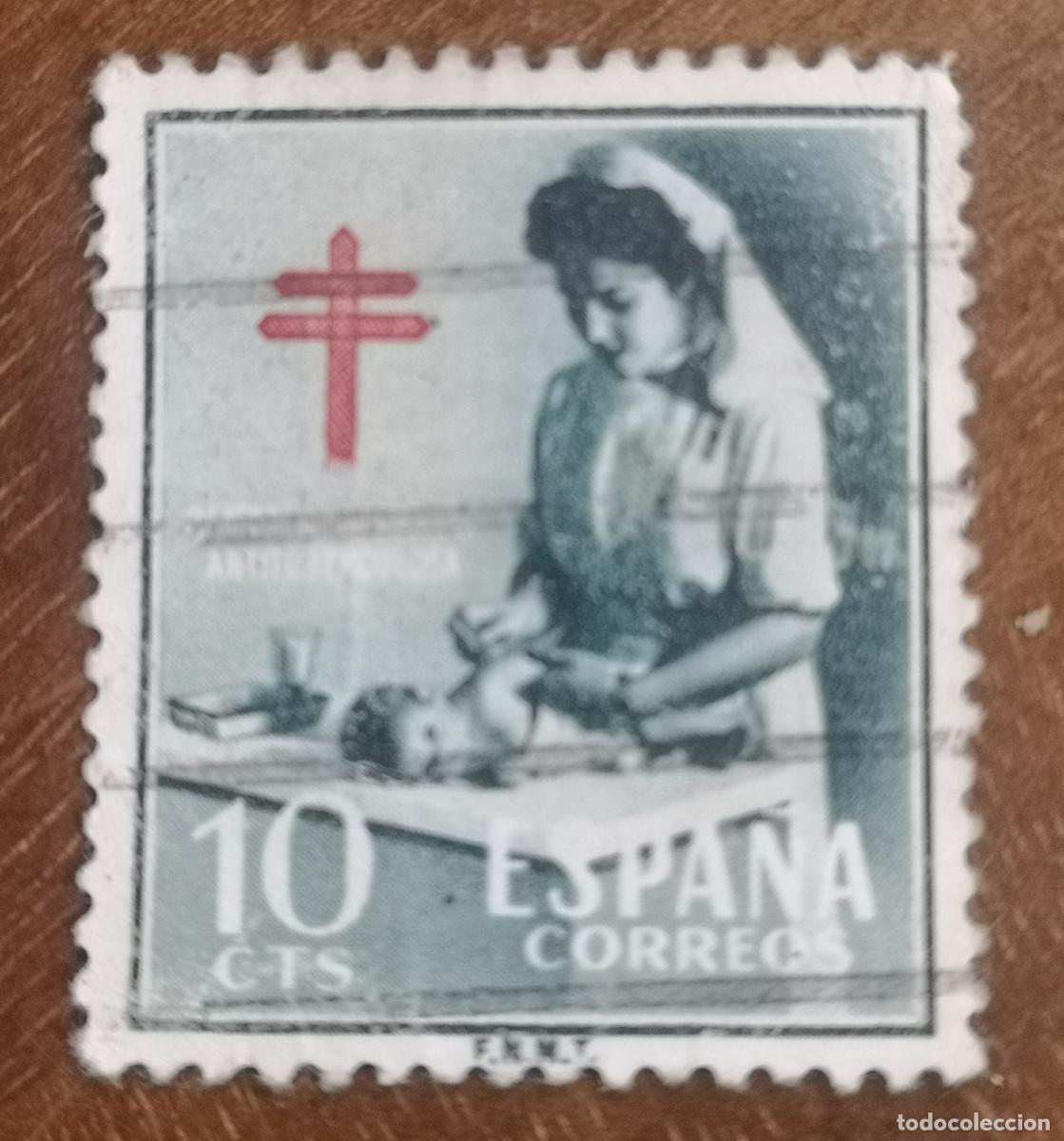 Sellos: USADO - 1953 PRO TUBERCULOSOS - Edifil 1122 - Foto 1