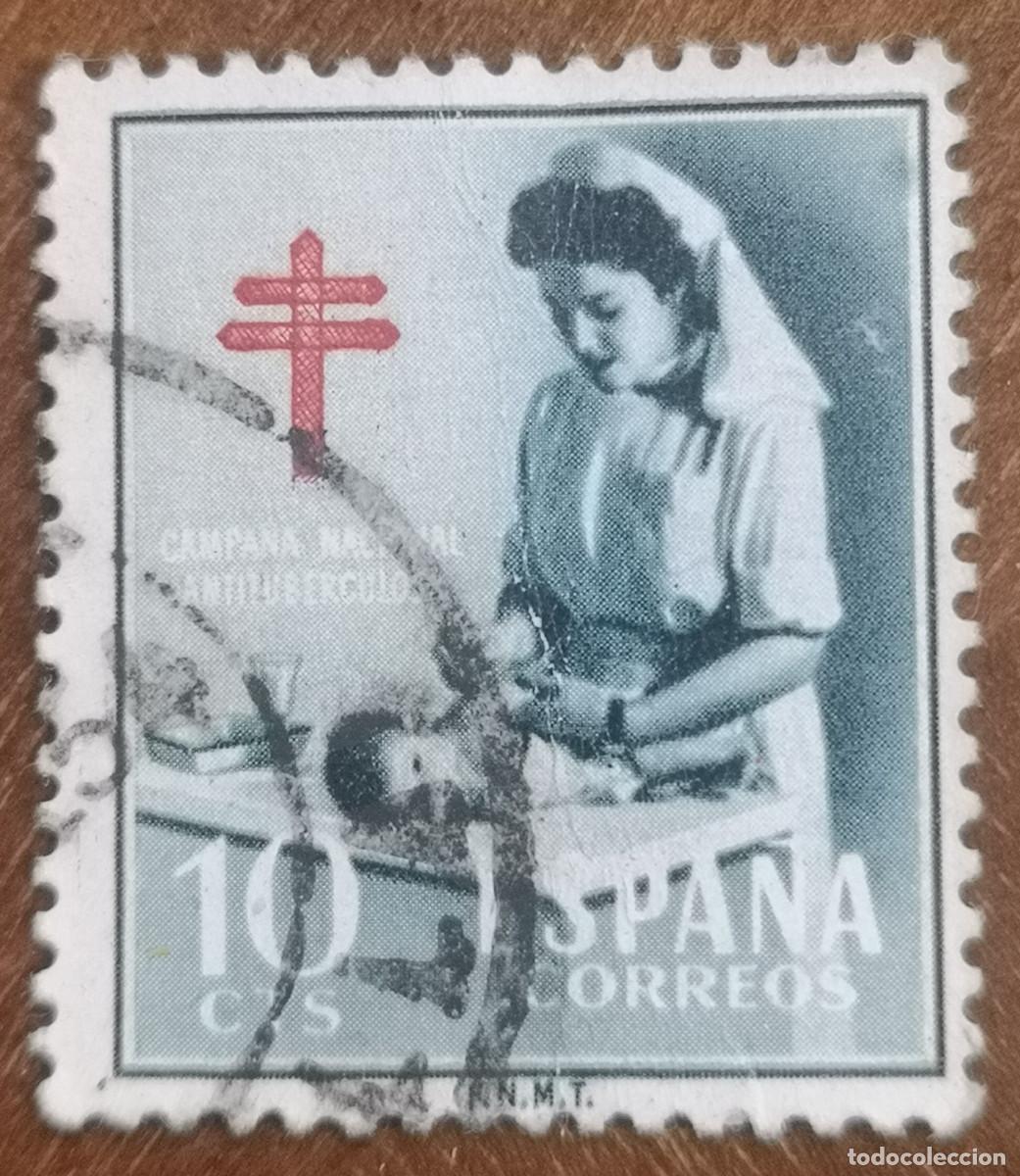Sellos: USADO - 1953 PRO TUBERCULOSOS - Edifil 1122 - Foto 1