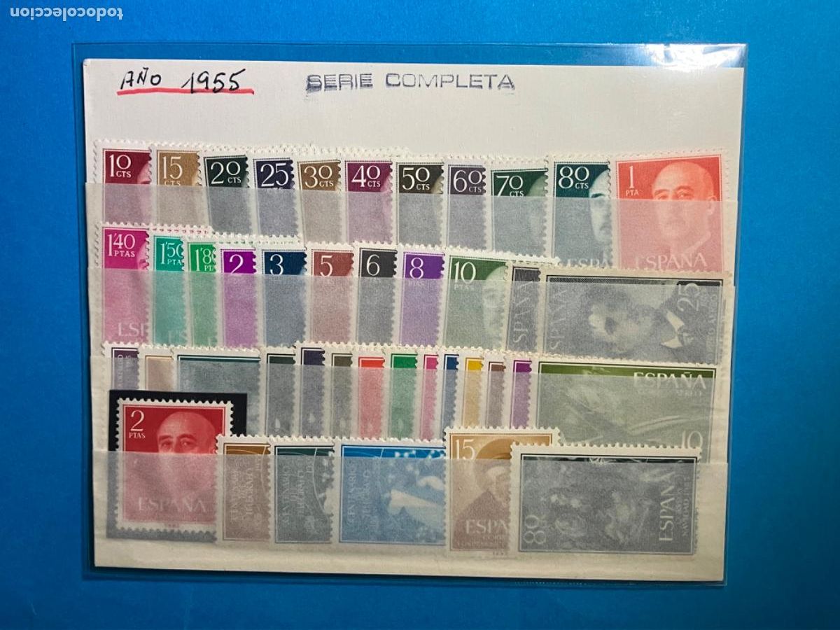 Sellos: Sellos Espa&ntilde;a A&ntilde;o 1955 completo - Foto 1