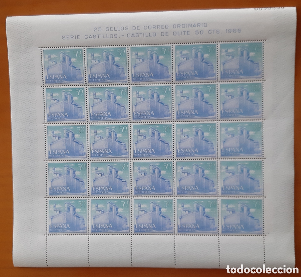 Sellos: Sellos Castillo de Olite. A&ntilde;o 1966