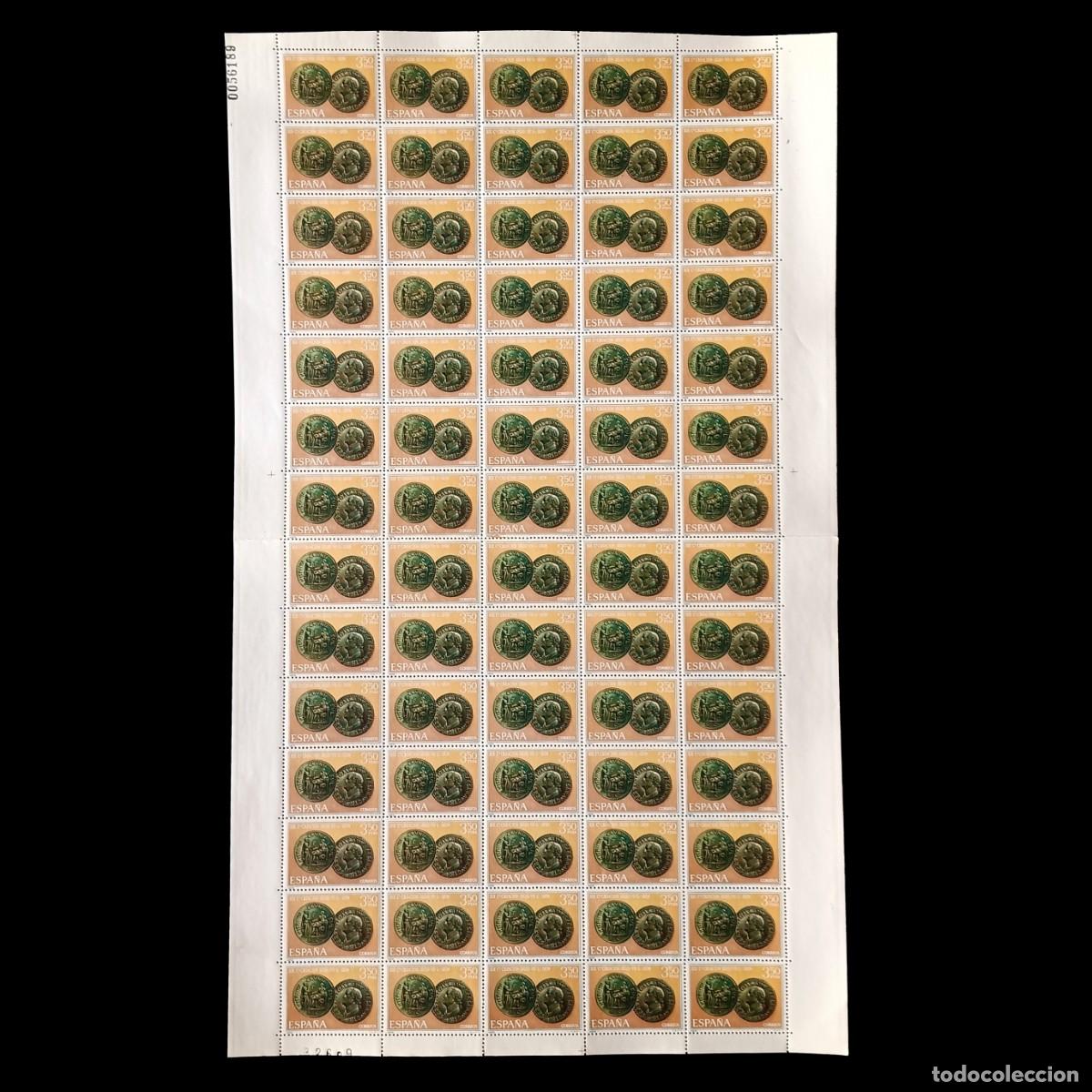 Stamps: ESPA&Ntilde;A.1968.LEGIO G&Eacute;MINA. 3,50p.PLIEGO 70 SELLOS.Edifil 1873
