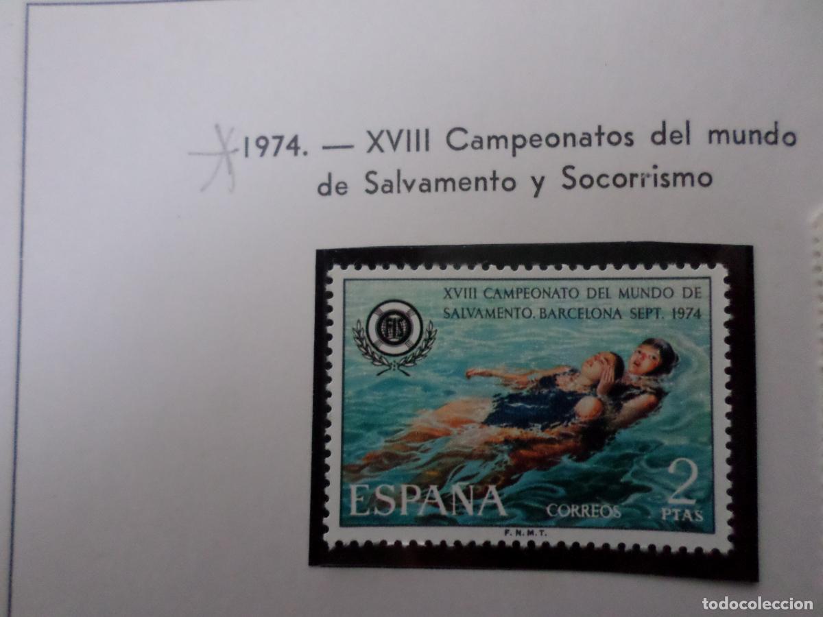 Timbres: 1974, XVIII campeonatos del mundo de salvamento acuatico, edifil 2202