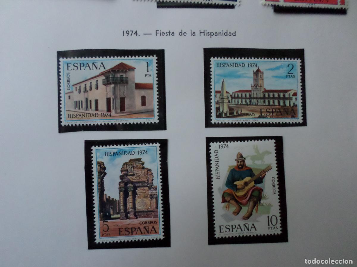 Timbres: 1974, hispanidad, argentina, edifil 2213/16