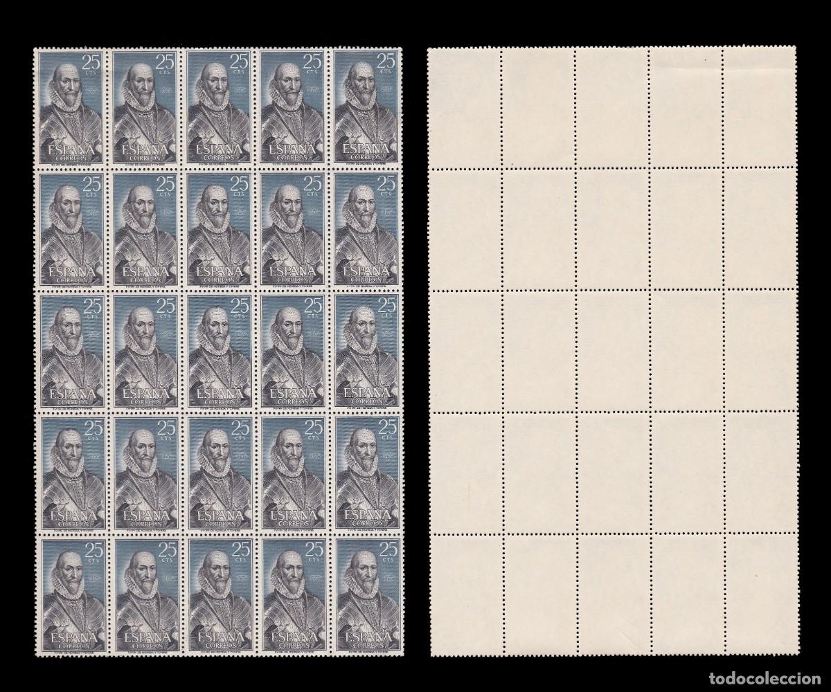Timbres: ESPA&Ntilde;A.1966. ALVARO DE BAZAN 25c.Blq 25 MNH.Edifil.1705
