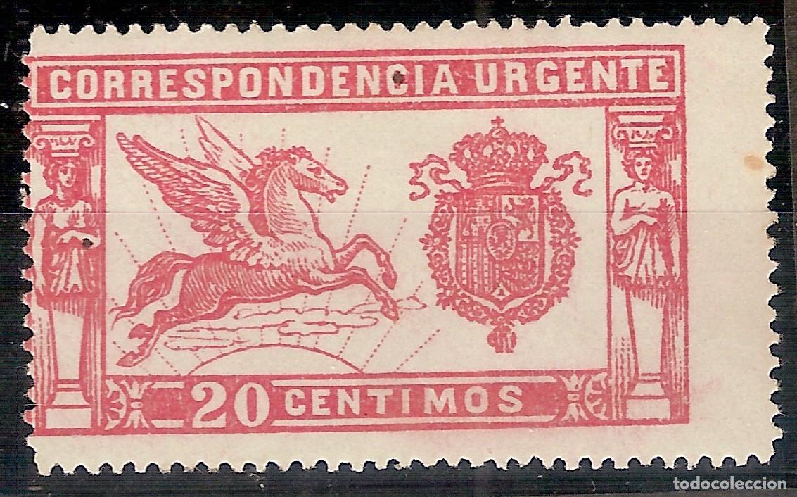 Sellos: 1905 PEGASO CORREO URGENTE**. - Foto 1