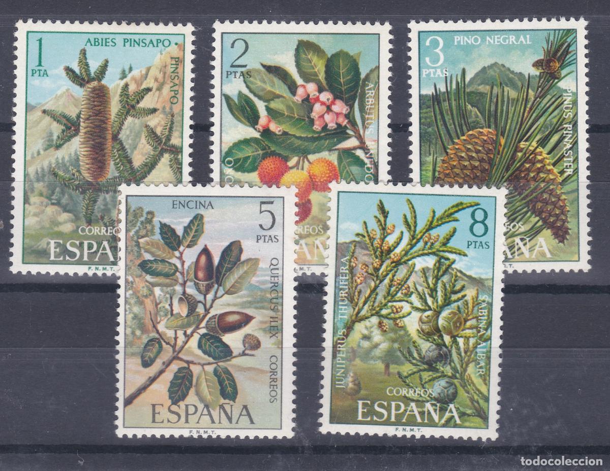 Sellos: SERIE NUM 2085/89 FLORA NUEVO SIN CHARNELA - Foto 1